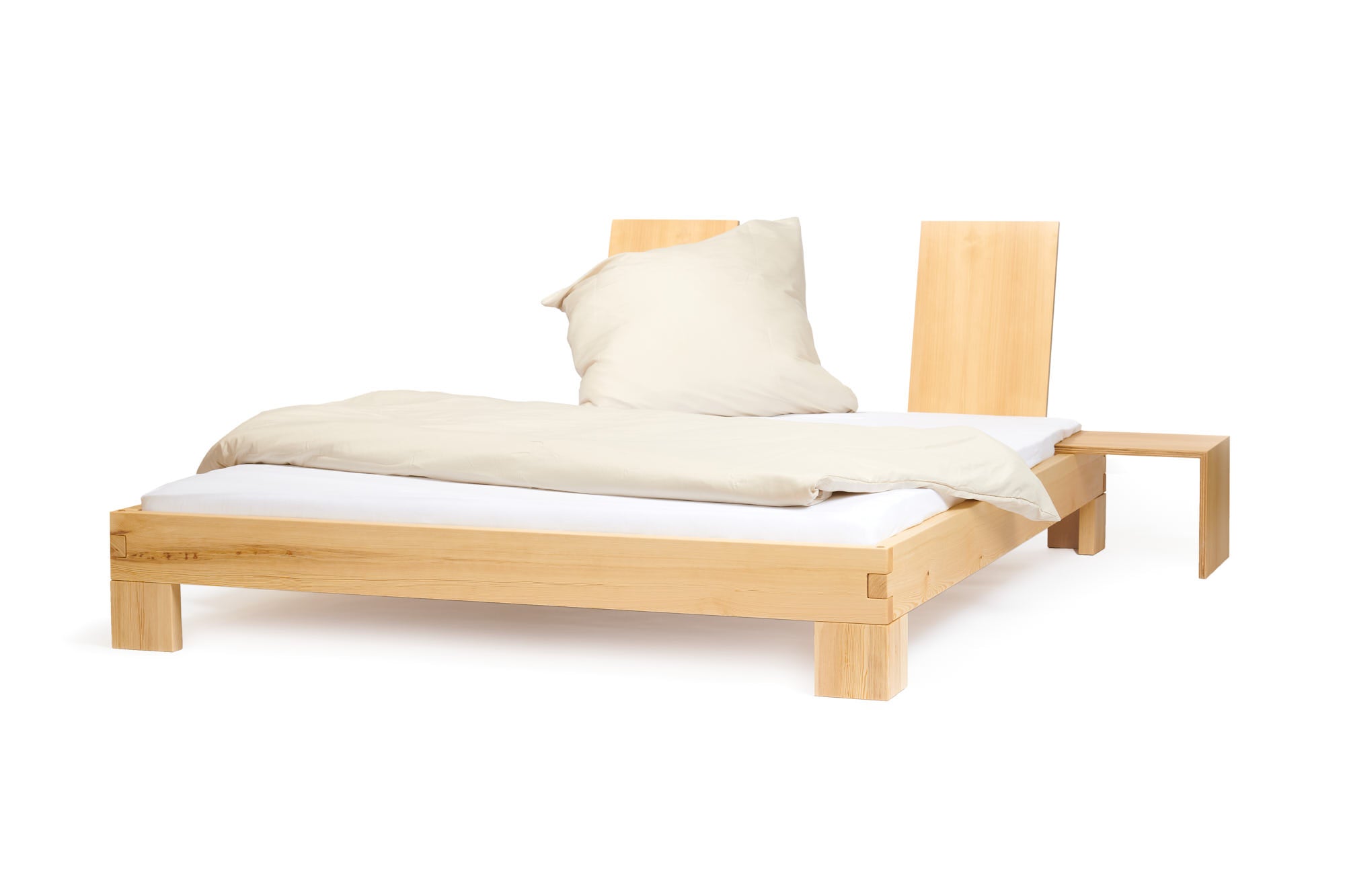 Vollholz Singlebett Kiefer inklusive Zubehör
